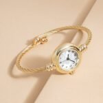 Brandie Wire Cuff Wristwatch